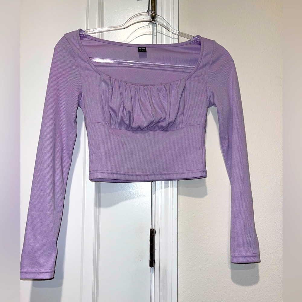 Shein purple long sleeve top